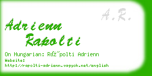 adrienn rapolti business card